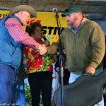 Martin Guitar raffle winner at the 2015 Palatka Bluegrass Festival - photo © Bill Warren