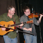 Clay Jones and Jim VanCleve at the Pickin For A Cure benefit for Phil Leadbetter - photo by Mike Kelly