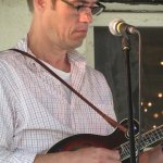 Mark Stoffel with Chris Jones at Pickin' In The Panhandle (9/8/12) - photo by Woody Edwards