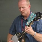 Matt Hickman with Circa Blue at Pickin' In The Panhandle (9/8/12) - photo by Woody Edwards
