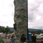 Climbing wall at Pickin' In The Panhandle (9/8/12) - photo by Woody Edwards