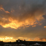 Sunset at Pickin' In The Panhandle (9/8/12) - photo by Woody Edwards