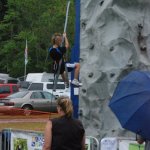 Climbing wall at Pickin' In The Panhandle (9/8/12) - photo by Eric Tapp