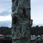 Climbing wall at Pickin' In The Panhandle (9/8/12) - photo by Eric Tapp