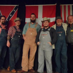 Po' Ramblin' Boys pose with Michael Hollaender in Aalborg, Denmark during their 2016 Back to the Mountains Euro Tour