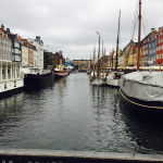 Boats in the canal in Copenhagen seen during the Po' Ramblin' Boys 2016 Back to the Mountains Euro Tour