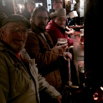 Enjoying a beer in Copenhagen during the Po' Ramblin' Boys 2016 Back to the Mountains Euro Tour