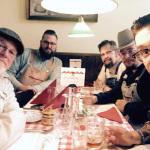 The Po' Ramblin' Boys have lunch in Copenhagen