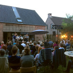 Back yard house concert with Po' Ramblin' Boys at the home of Jan Michielsen in Hoogstaaten