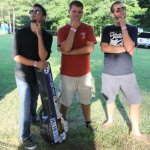 Jackson, Caleb and Connor Hagwood, of Bethesda Bluegrass Band at Preddyfest 2013 - photo by Laura Tate photography