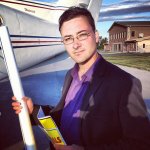 Jason Barrie prepares to board for Quicksilver's private flight (9/9/12) - photo by Mike Rogers