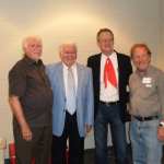 J.D. Crowe, Paul Williams, Blake Williams, Mark Hembree at the Bill Monroe Centennial Celebration in Owensboro, KY (September 2011) - photo by Bob Mitchell