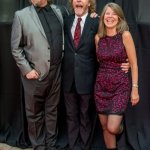 Jerry Douglas with Sam and Lynn Bush on the 2014 IBMA Red Carpet - photo by Todd Powers