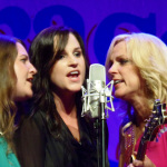 Rhonda Vincent with her daughters, Tensel and Sally, at The Ryman (July 12, 2012) - photo by Daniel Mullins