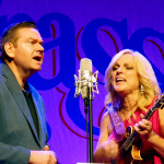 Joe Mullins and Rhonda Vincent at The Ryman (July 12, 2012) - photo by Daniel Mullins