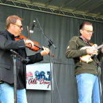 Ron Stewart and Adam Steffey with The Boxcars at the Rocky Top Bluegrass Festival (4/24/15) - photo by Mike Kelly
