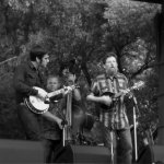 Casey Driessen, Noam Pikelny, Mike Bub, Tim O'Brien and Bryan Sutton at RockyGrass 2013 - photo by Shannon Turner