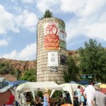 “Meet by the Silo” – the Rockygrass grounds were once a working ranch, now transformed into Planet Bluegrass - photo by Shannon Turner