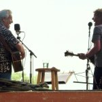Sam Bush and Del McCoury were a highlight of the Saturday performances at RockyGrass 2013 - photo by Shannon Turner