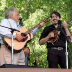 Chris Henry on mandolin with Peter Rowan at RockyGrass 2013 - photo by Shannon Turner