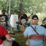Over in the Adult Academy, Alison Brown (far right) was one of the banjo instructors at RockyGrass 2013 - photo by Shannon Turner