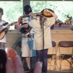 From the Kids Camp concert, some fancy pickin’ from the Intermediate Mandolin class at RockyGrass 2013 - photo by Shannon Turner