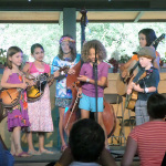 The littlest pickers, the Pickmunks, wowed the crowd at RockyGrass 2013 - photo by Shannon Turner