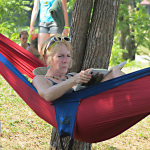 Resting comfortably at ROMP 2012 - photo by Woody Edwards