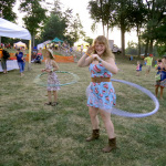 Working the hoops at ROMP 2012 - photo by Terry Herd