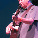 Jeff White (or is that Jeff Purple?) with Vince Gill at ROMP 2012 - photo by Woody Edwards