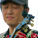 Satoshi Hara with Some Rye Grass at ROMP 2012 - photo by Woody Edwards
