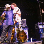 David Grisman and Sam Bush at ROMP 2013 - photo by Terry Herd