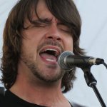 Gary Nichols with The Steeldrivers at ROMP 2013 - photo by Terry Herd