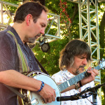 Richard Bailey and Brent Truitt with The Steeldrivers at ROMP 2013 - photo by Terry Herd