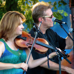 Tammy Rogers and Mike Fleming with The Steeldrivers at ROMP 2013 - photo by Terry Herd