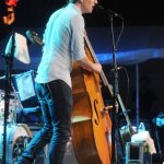 Scott Mulvahill with Ricky Skaggs & Kentucky Thunder at ROMP 2014 - photo by Jenny Sevcick