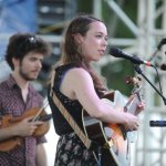 Sarah Jarosz and Alex Hargreaves at ROMP 2014 - photo by Jenny Sevcick