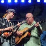 The David Grisman Folk Jazz Trio at ROMP 2014 - photo by Jenny Sevcick