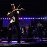 Ketch Secor with Old Crow Medicine Show at ROMP 2014 - photo by Jenny Sevcick
