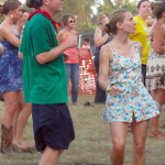 Dancing their cares away at ROMP 2012 - photo by Woody Edwards