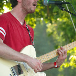 Clayton Britt with The Farewell Drifters at ROMP 2012 - photo by Woody Edwards