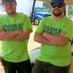 Danny Clark, marketing director for IBMM and John Gass at ROMP 2012 - photo by Woody Edwards