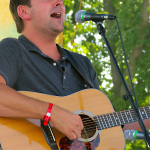 Tim Shelton with NewFound Road at ROMP 2012 - photo by Woody Edwards