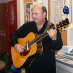 Audie Blaylock at the Rural Rhythm, Bill Monroe 100th Year Celebration release party - photo by Valerie Gabehart