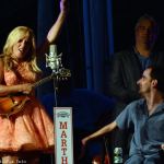 Rhonda Vincent and Bradley Walker at Rudy Fest 2014 - photo © Bill Warren