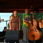 Jaelee Roberts sings with The Grascals at Rudy Fest 2014 - photo © Bill Warren