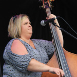 Gena Britt with Grasstowne at the 2015 Red, White & Bluegrass Festival - photo © Laura Tate Photography