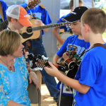 Young pickers at the 2015 Red, White & Bluegrass Festival - photo © Laura Tate Photography