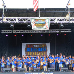 Young pickers at the 2015 Red, White & Bluegrass Festival - photo © Laura Tate Photography