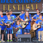 Young pickers at the 2015 Red, White & Bluegrass Festival - photo © Laura Tate Photography